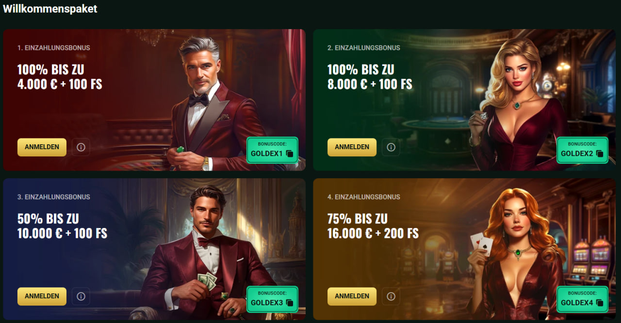 Goldex Casino auf einen Blick